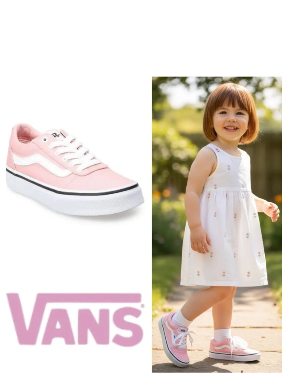Vans Old Skool Shoes Sneakers Girls Sz 12 Pink Lo Top